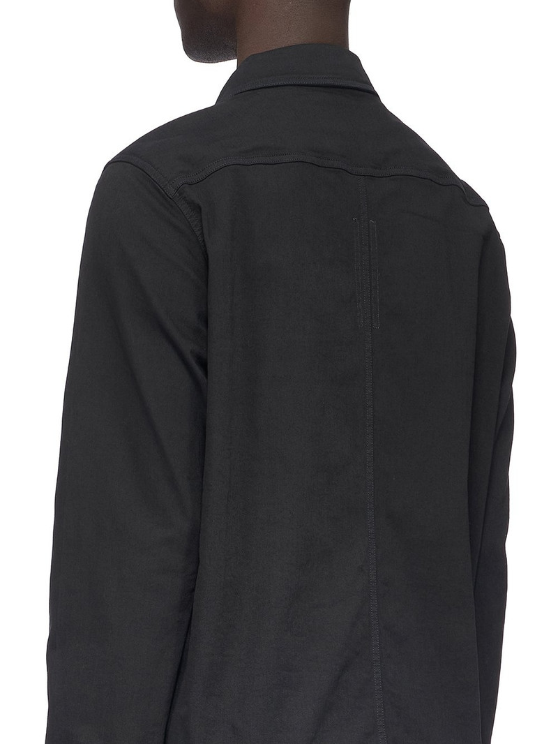 cotton-blend long-sleeved overshirt 5