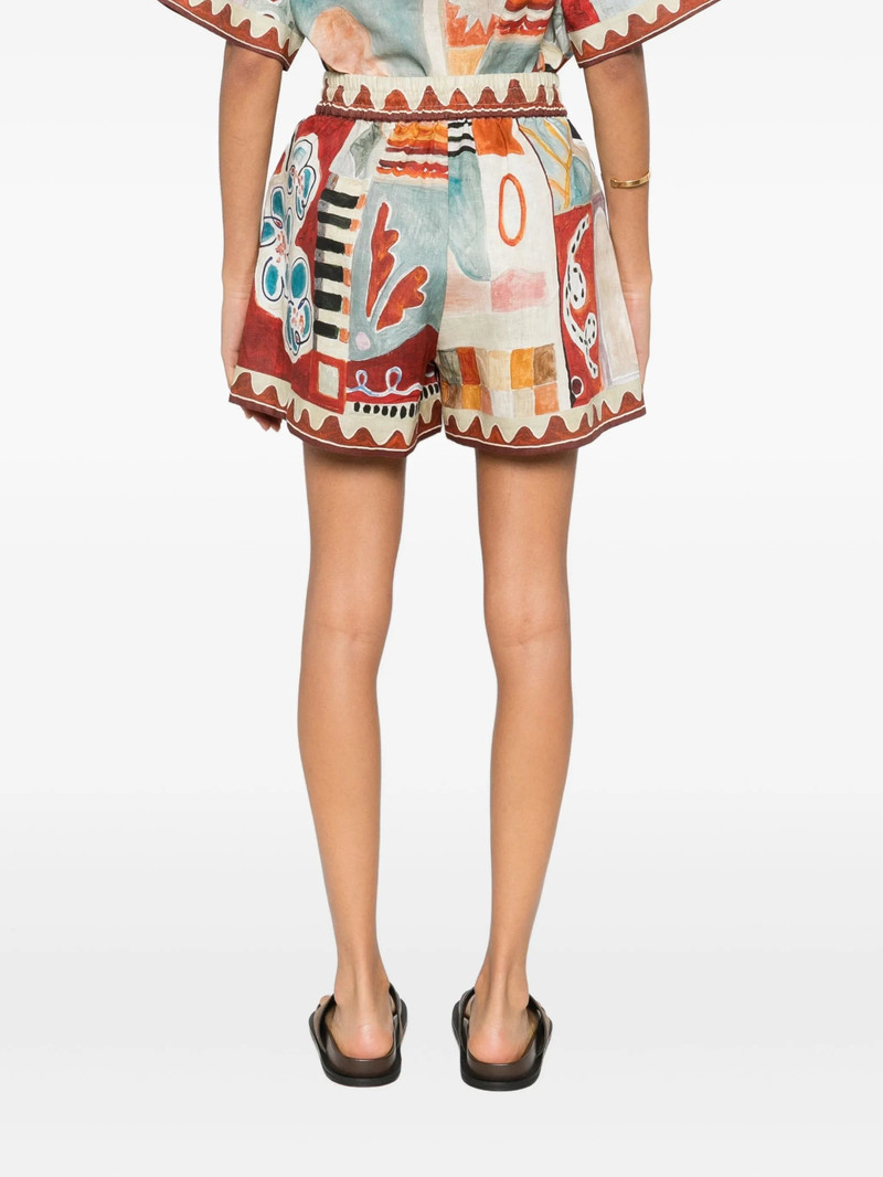 ALÉMAIS Alemais Michelle Abstract-print Shorts outlook