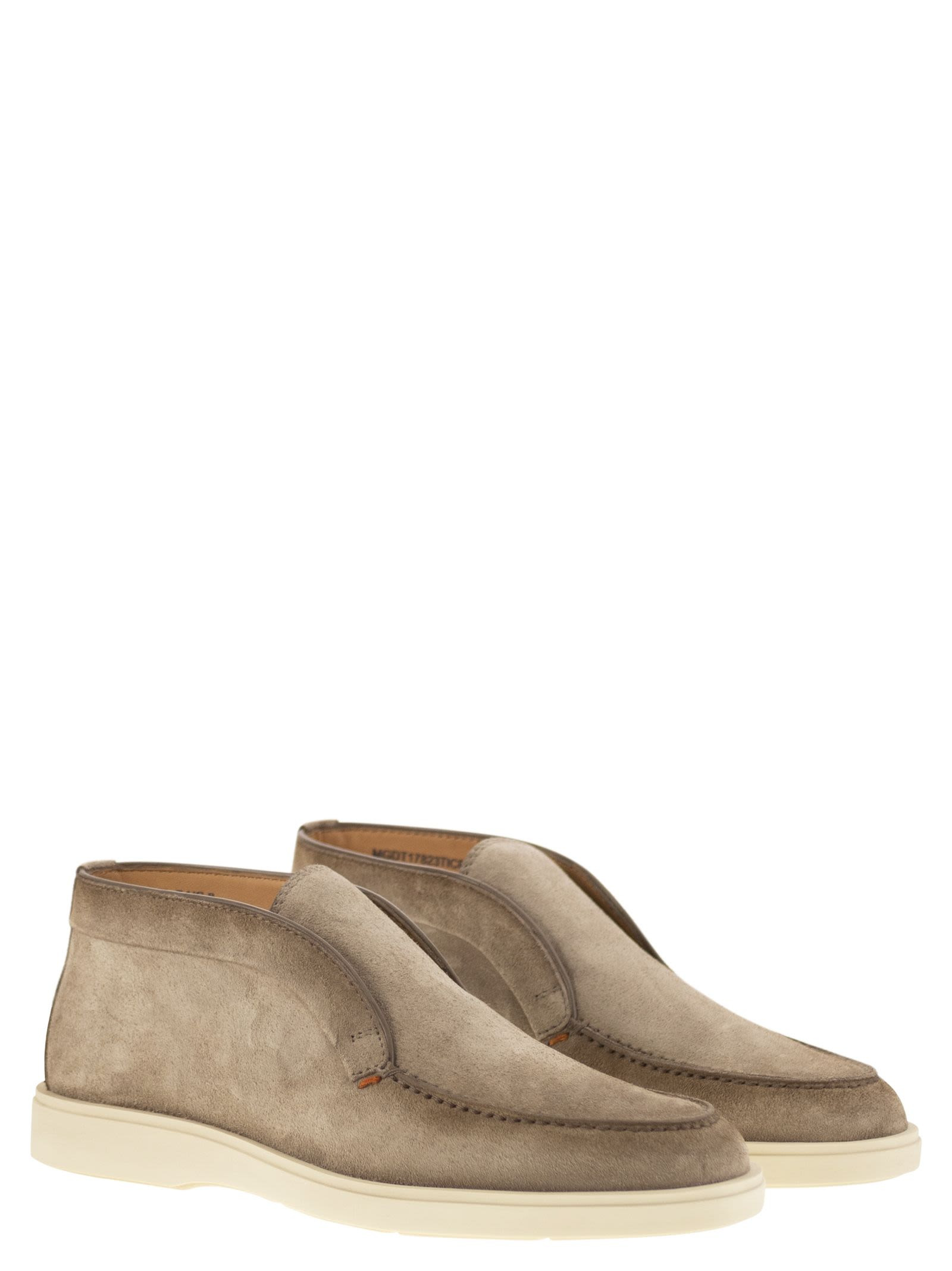 Santoni Men Suede Desert Boot - 4