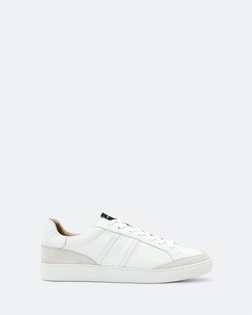 SHEER CONTRAST LEATHER SNEAKERS - 1