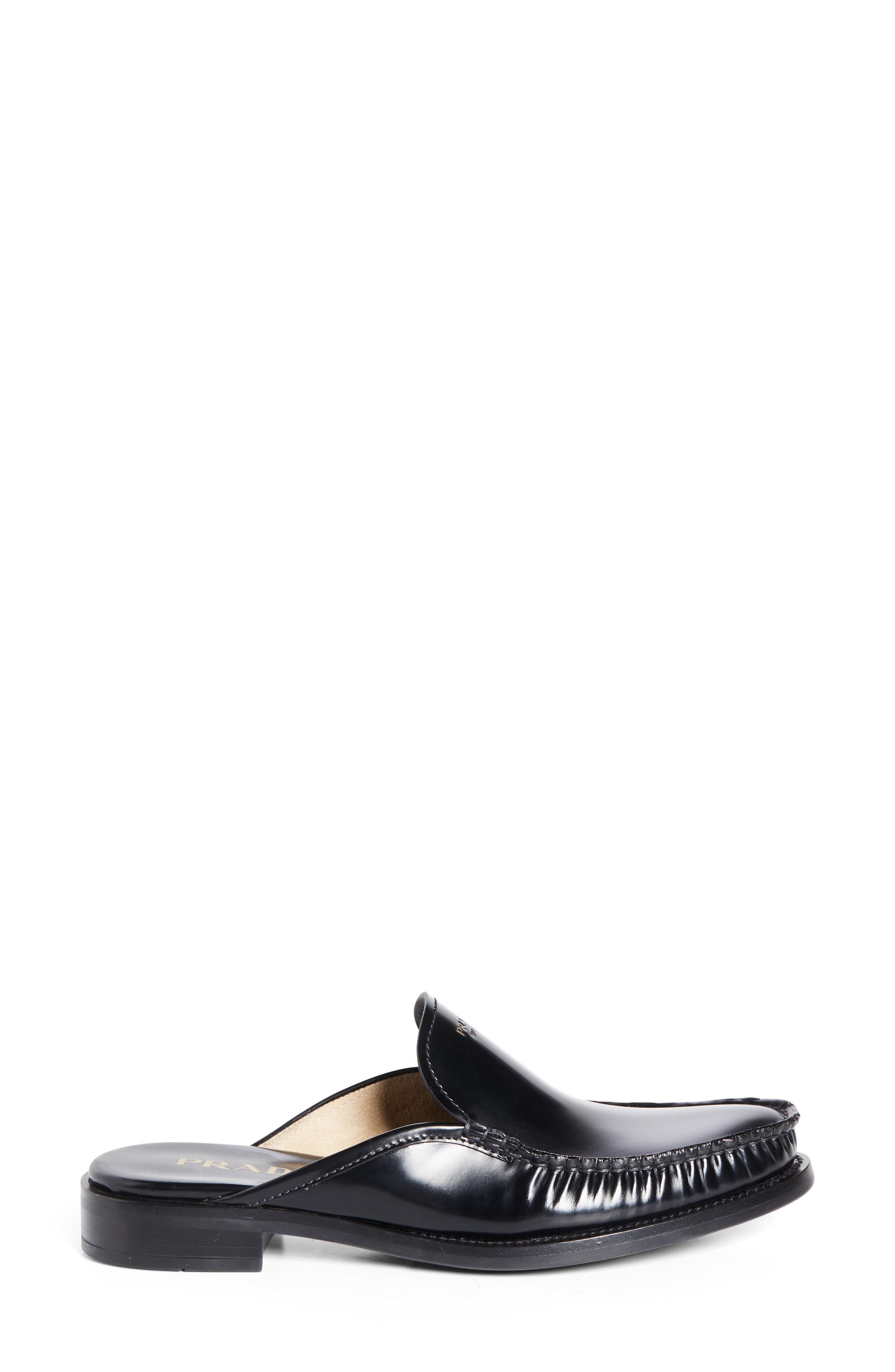 Prada Moc Toe Loafer Mule in Nero at Nordstrom - 3
