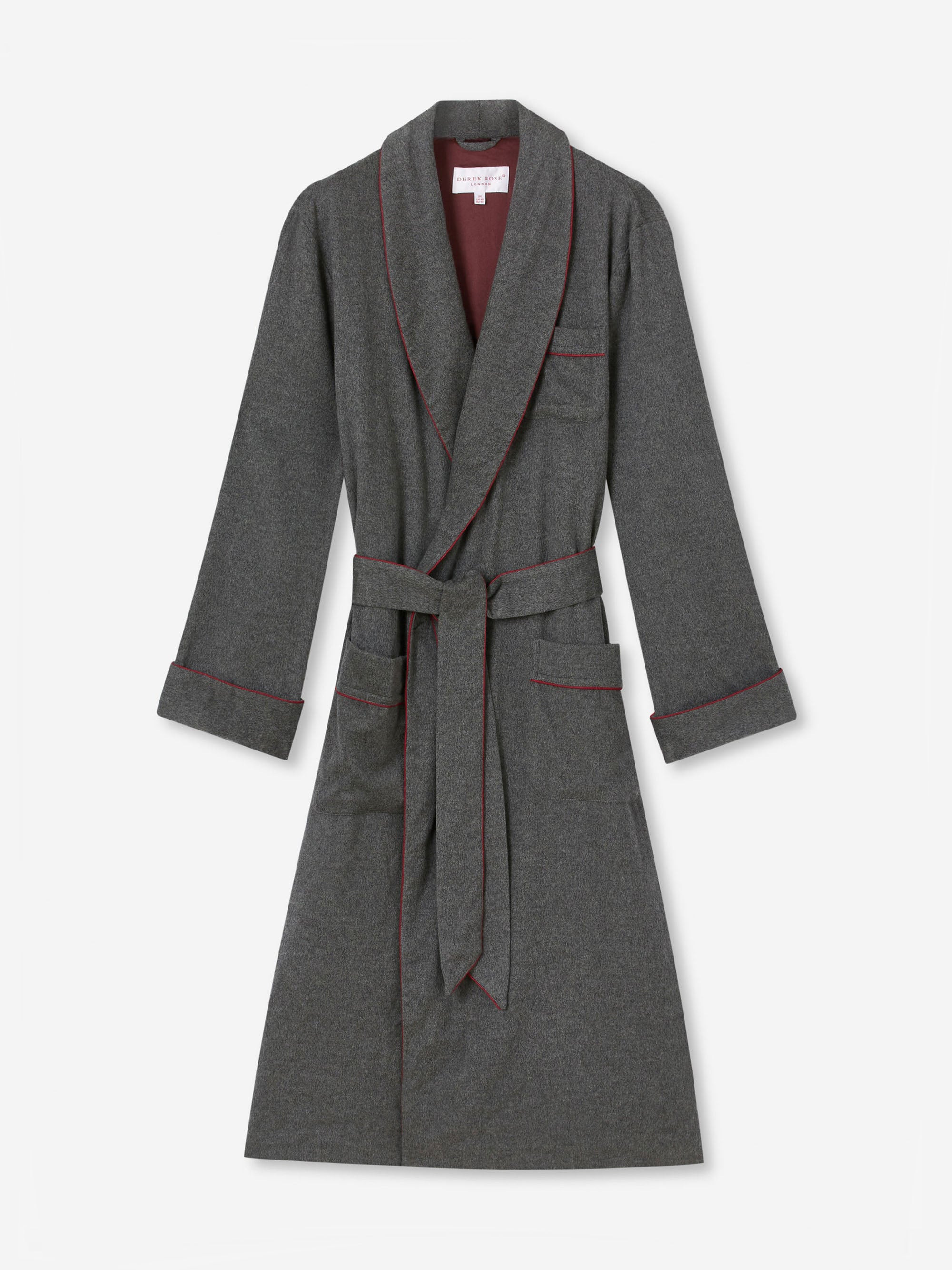 Men's Dressing Gown Duke Cashmere Charcoal - 2