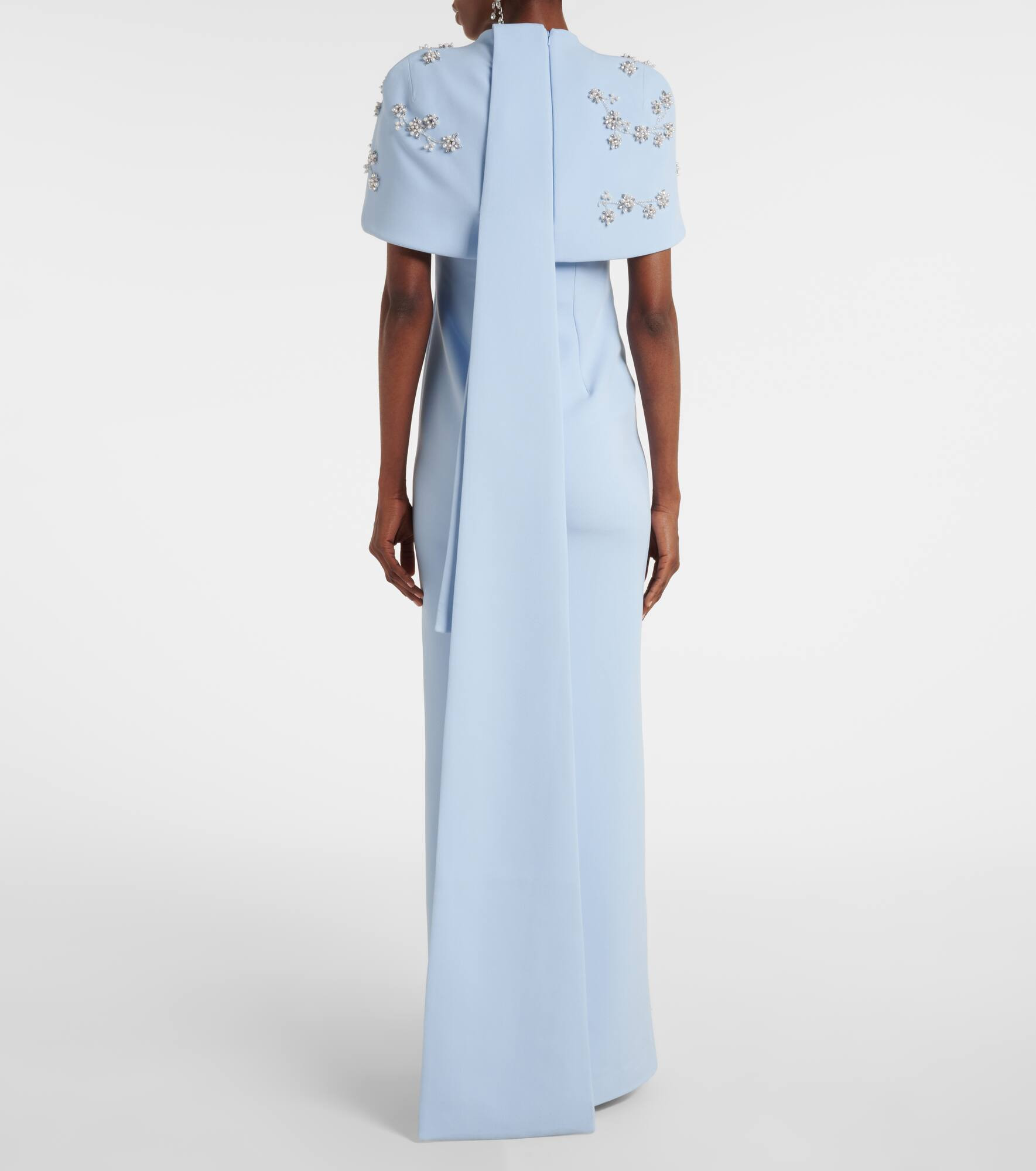 Embellished caped gown - 3