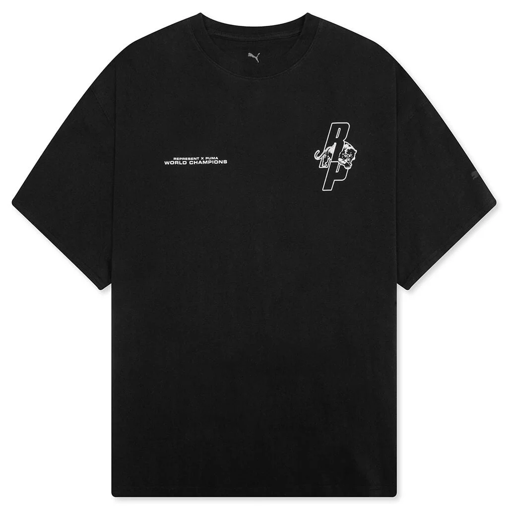 PUMA X REPRESENT S/S TEE - PUMA BLACK - 1