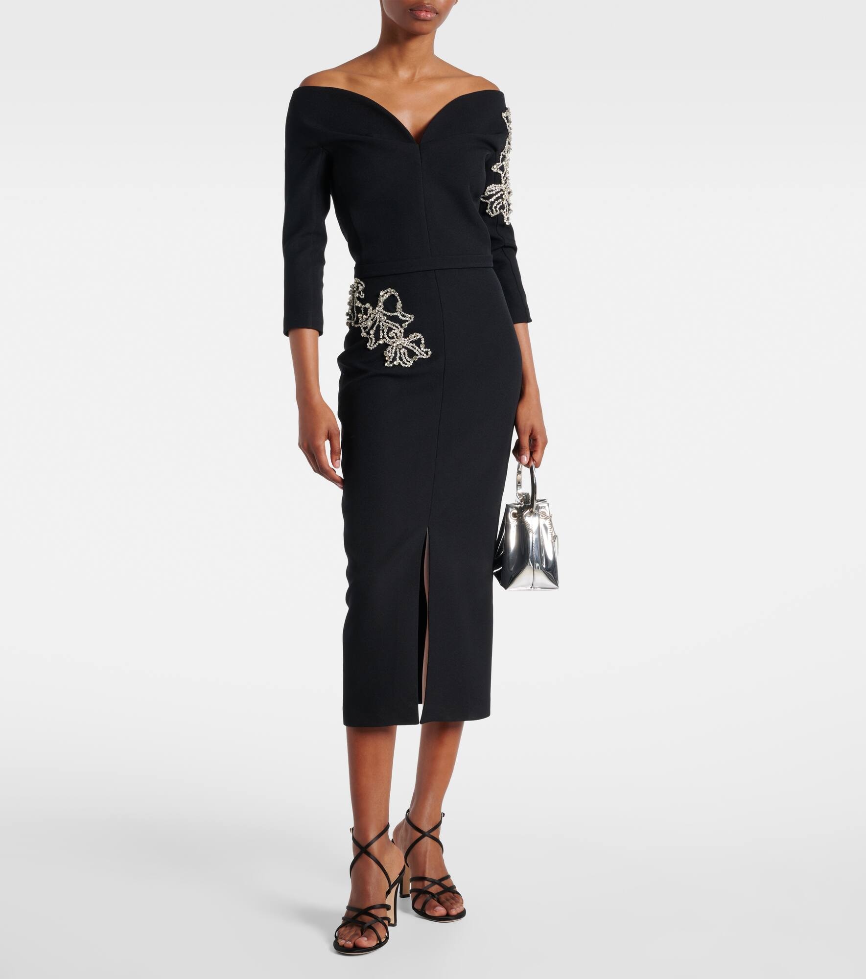 Linda crystal-embellished midi dress - 2