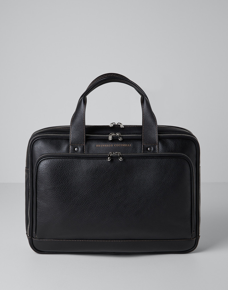Grained calfskin briefcase 1