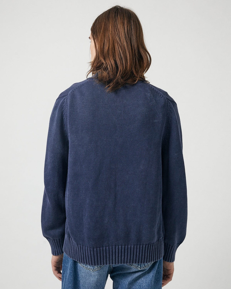 ACID WASH CARDIGAN - MIDNIGHT 4