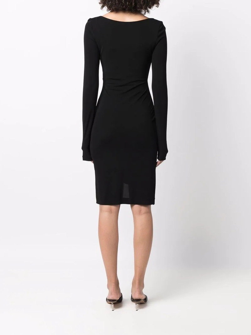 halterneck-strap asymmetric dress 4