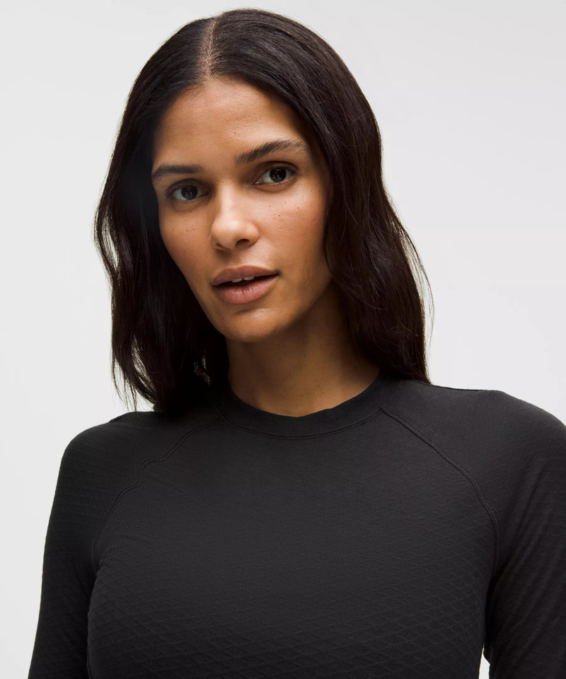 Diamond-Texture Wool-Blend Crewneck Base Layer 4
