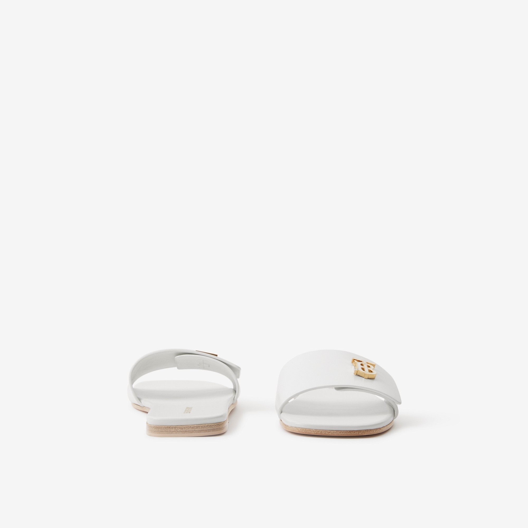 Monogram Motif Leather Slides - 4