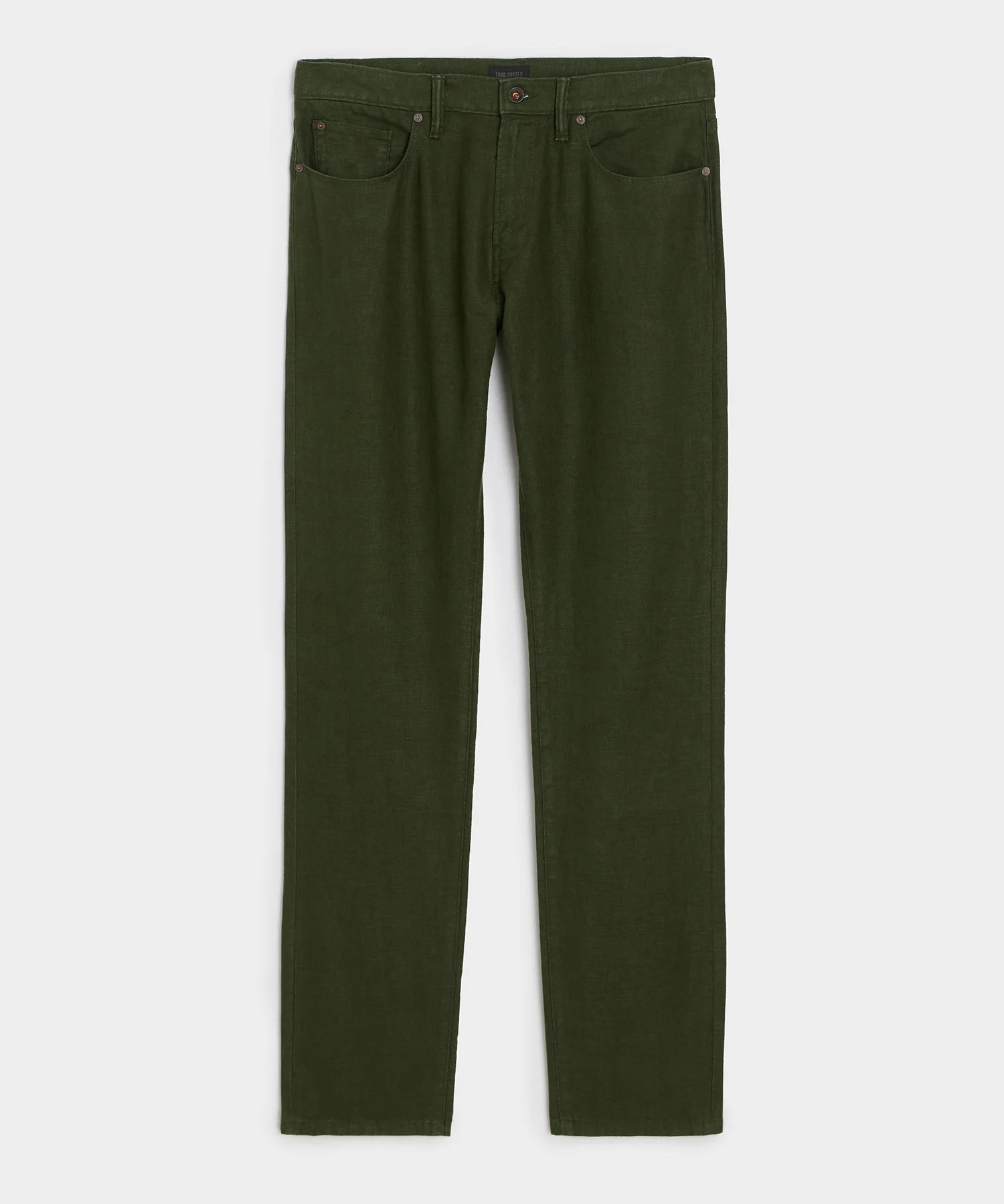 Slim 5-Pocket Linen Pant - 1