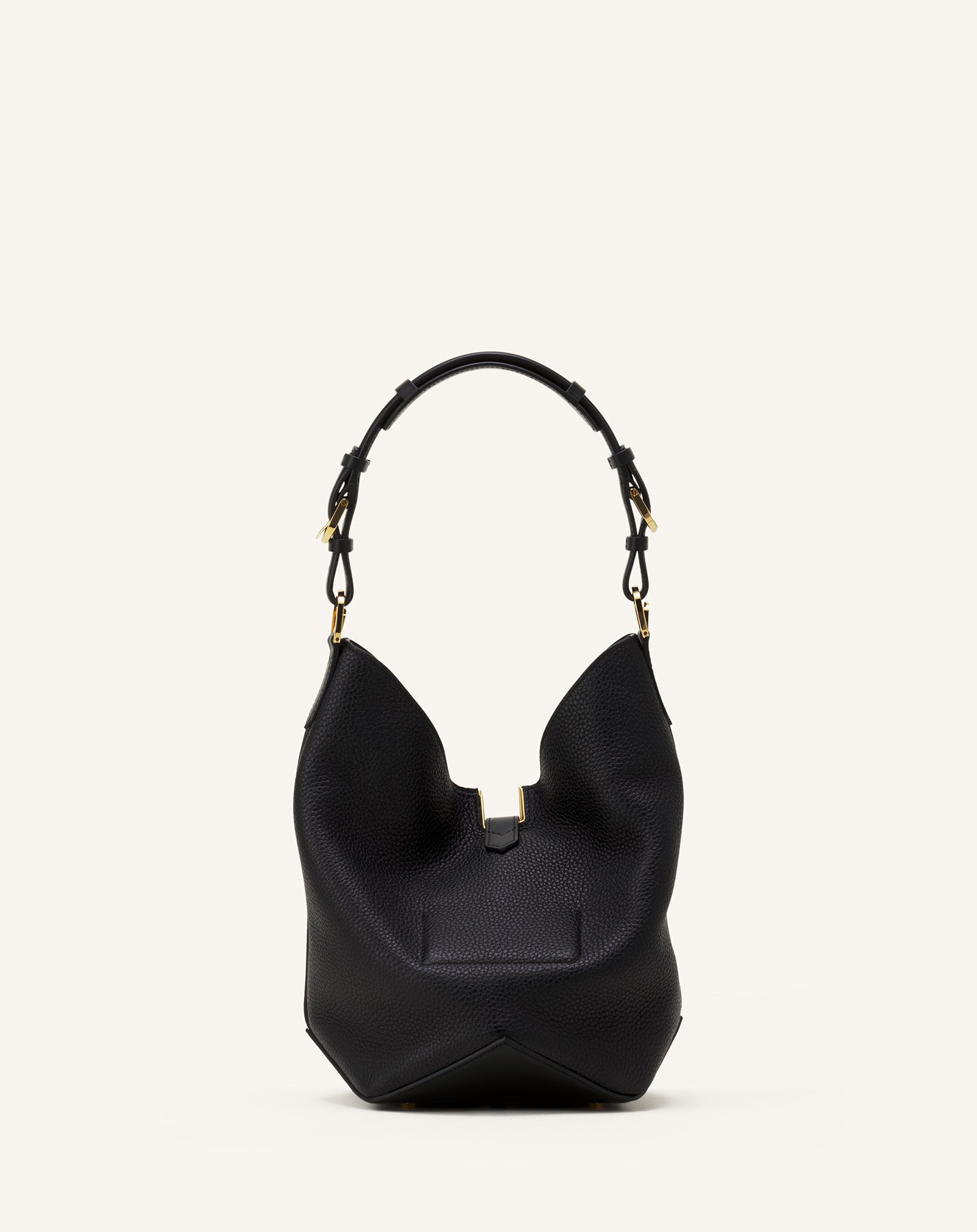 CATCH BY LANVIN MEDIUM LEATHER BUCKET BAG - 5