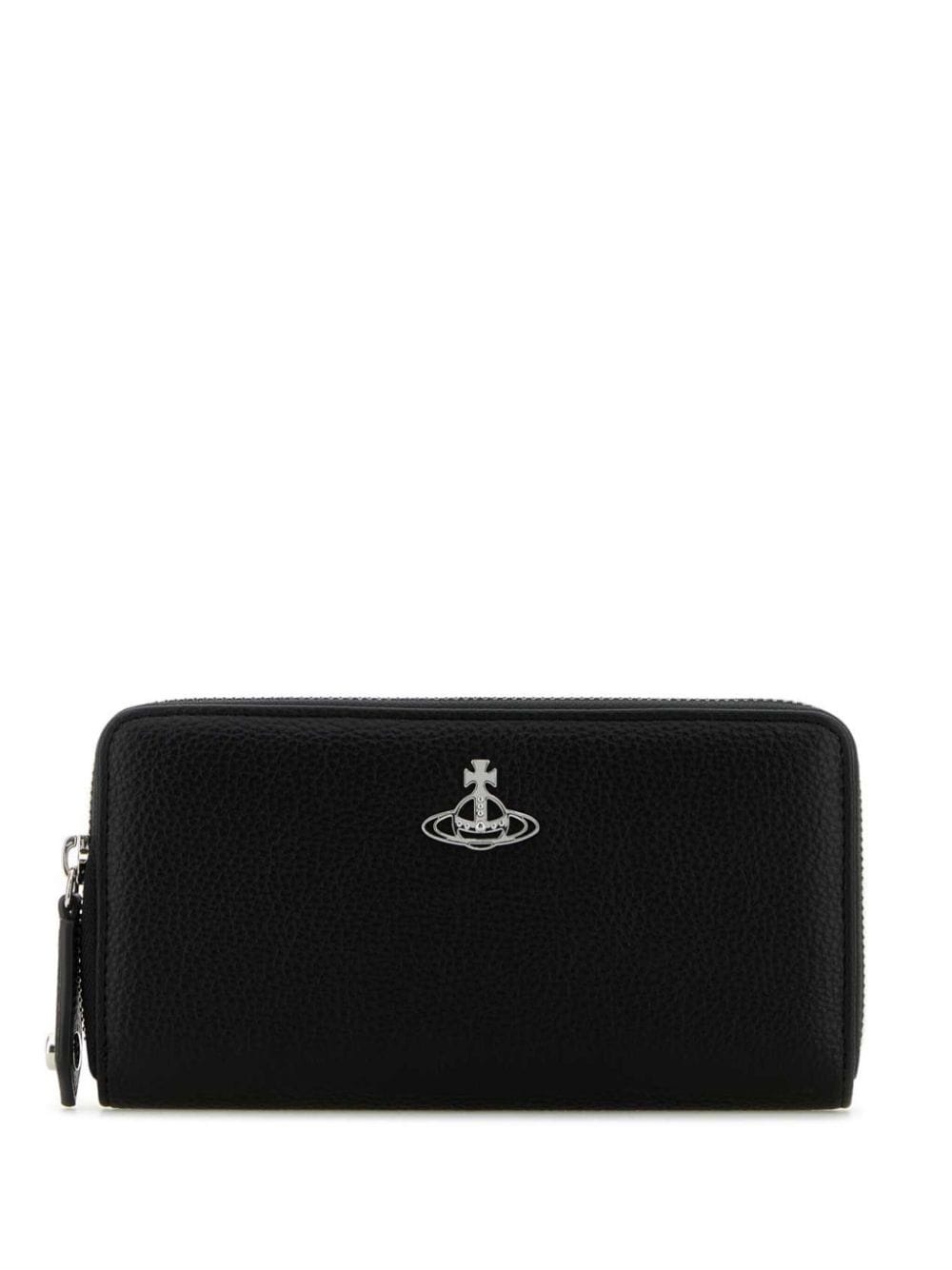 zipped leather wallet - 1