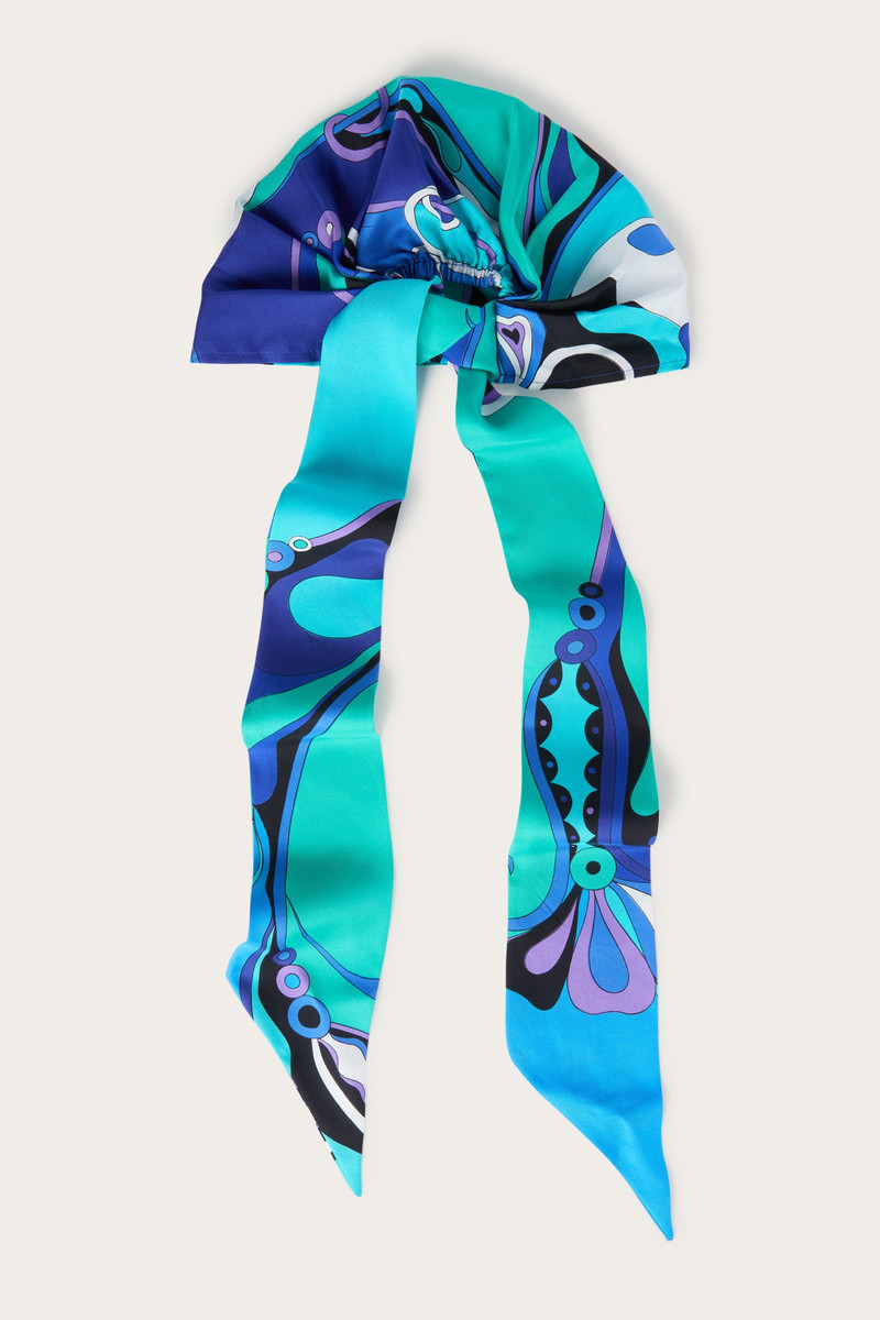 ORCHIDEE PRINT SILK BANDANA HAT 3