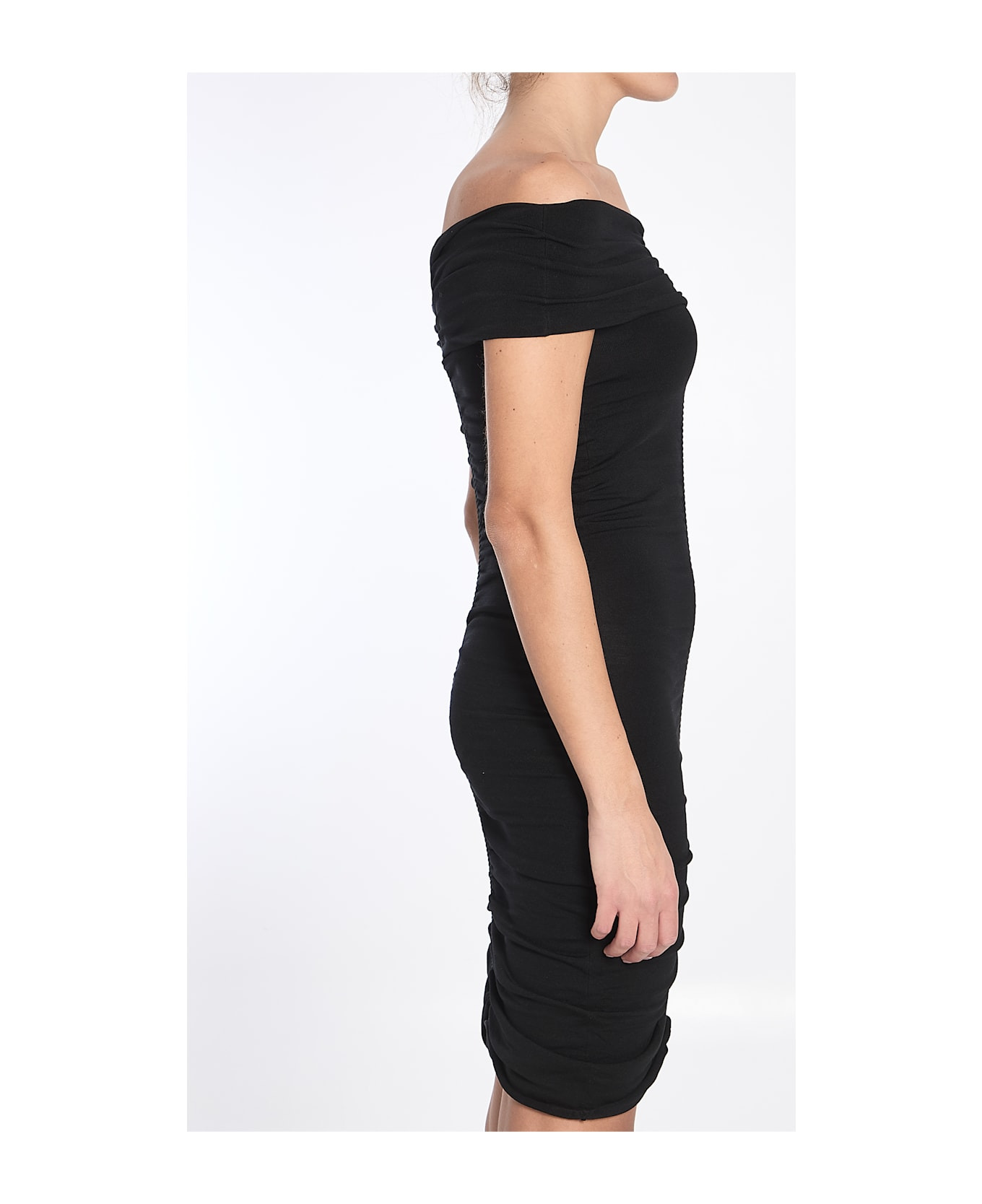 Off-the-shoulder Dress With Ruches - 3