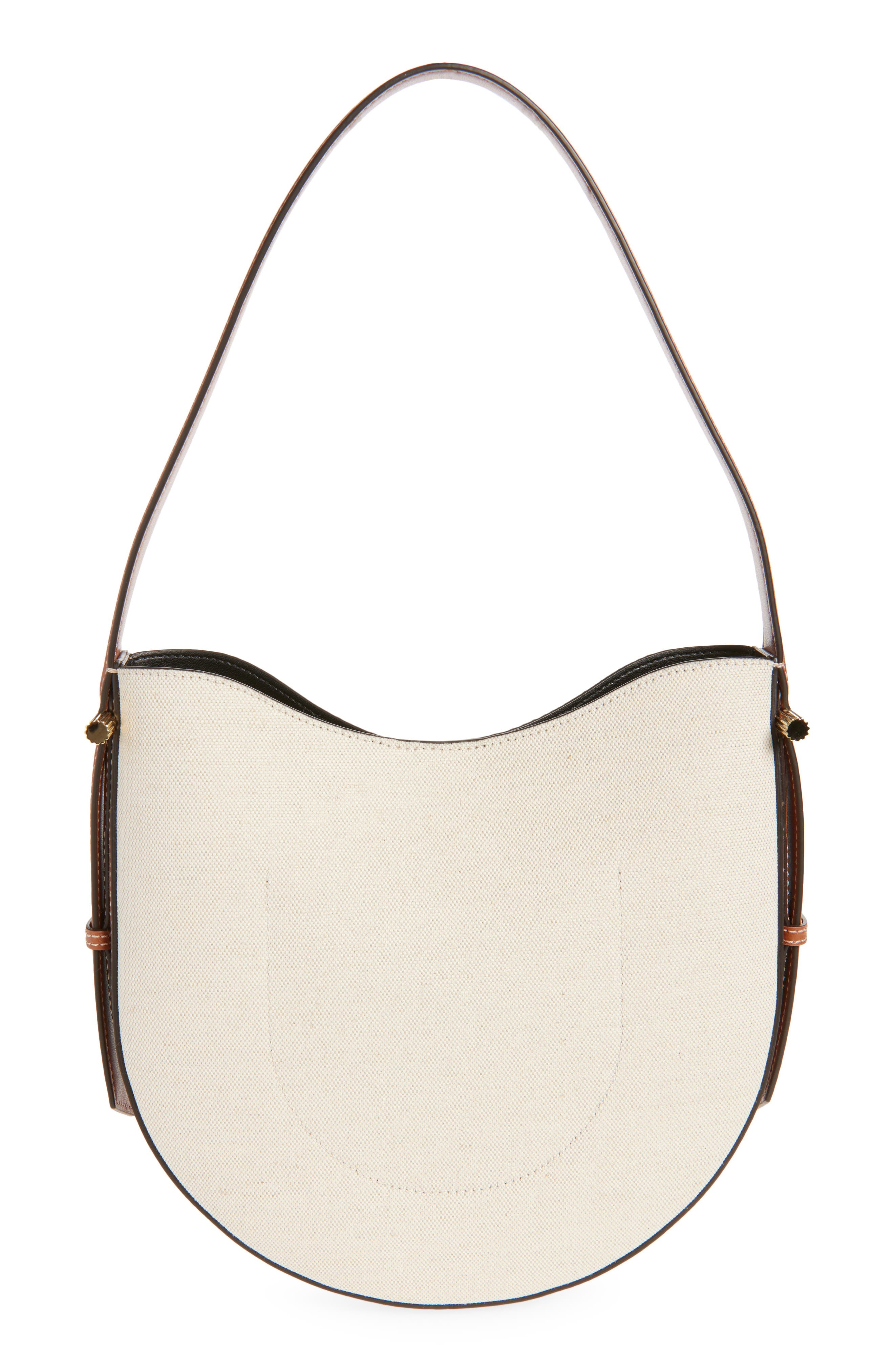Victoria Beckham Medium The Dia Canvas Hobo Bag in Tan/Ivory at Nordstrom - 4
