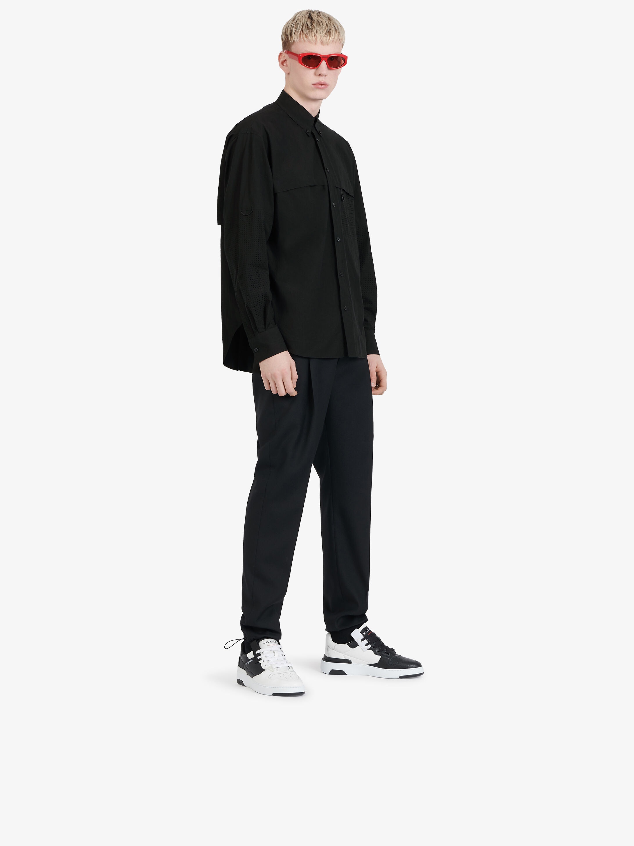 GIVENCHY perforated shirt in cotton - 3