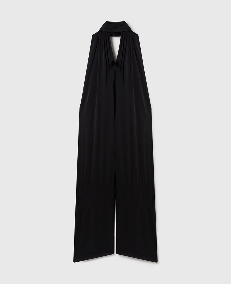 Halterneck Panel Jumpsuit - 1