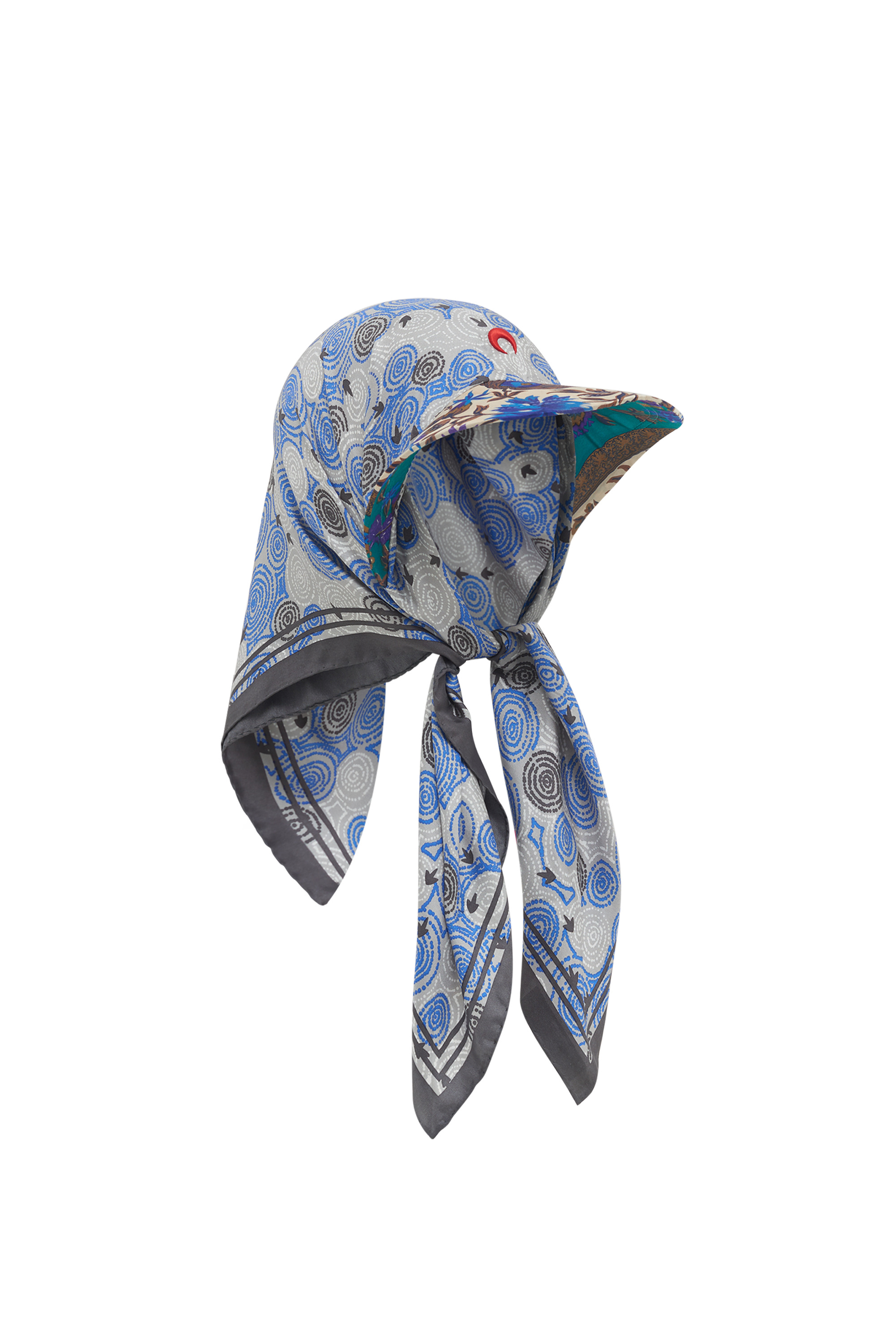 Regenerated Silk Scarves Veiled Cap - 7