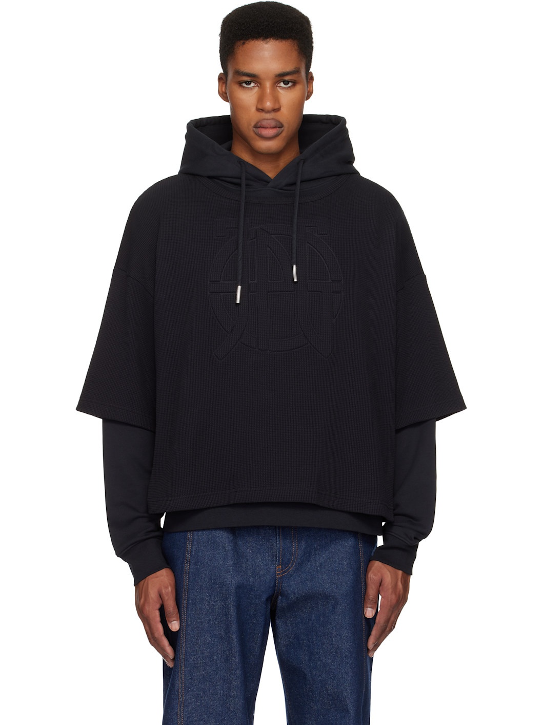 Black 'The Oversized JPG' Hoodie - 1