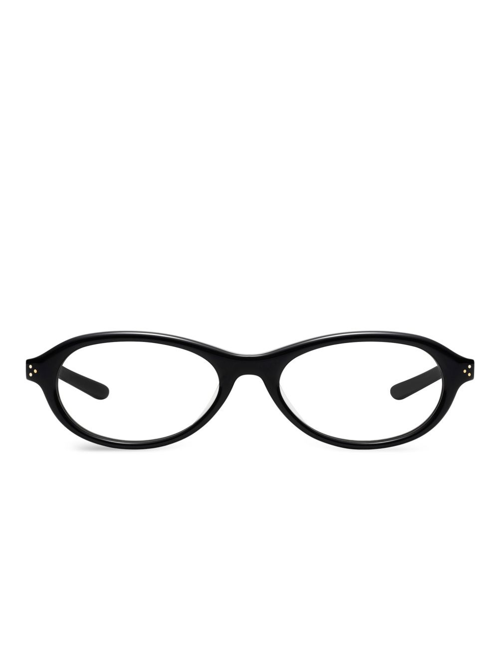 oval-frame glasses - 1