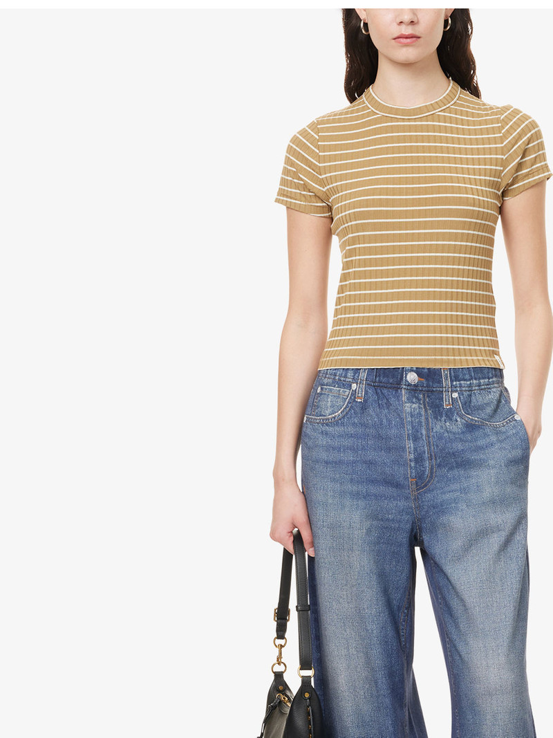 rag & bone Luca Striped Stretch-Knit Top outlook