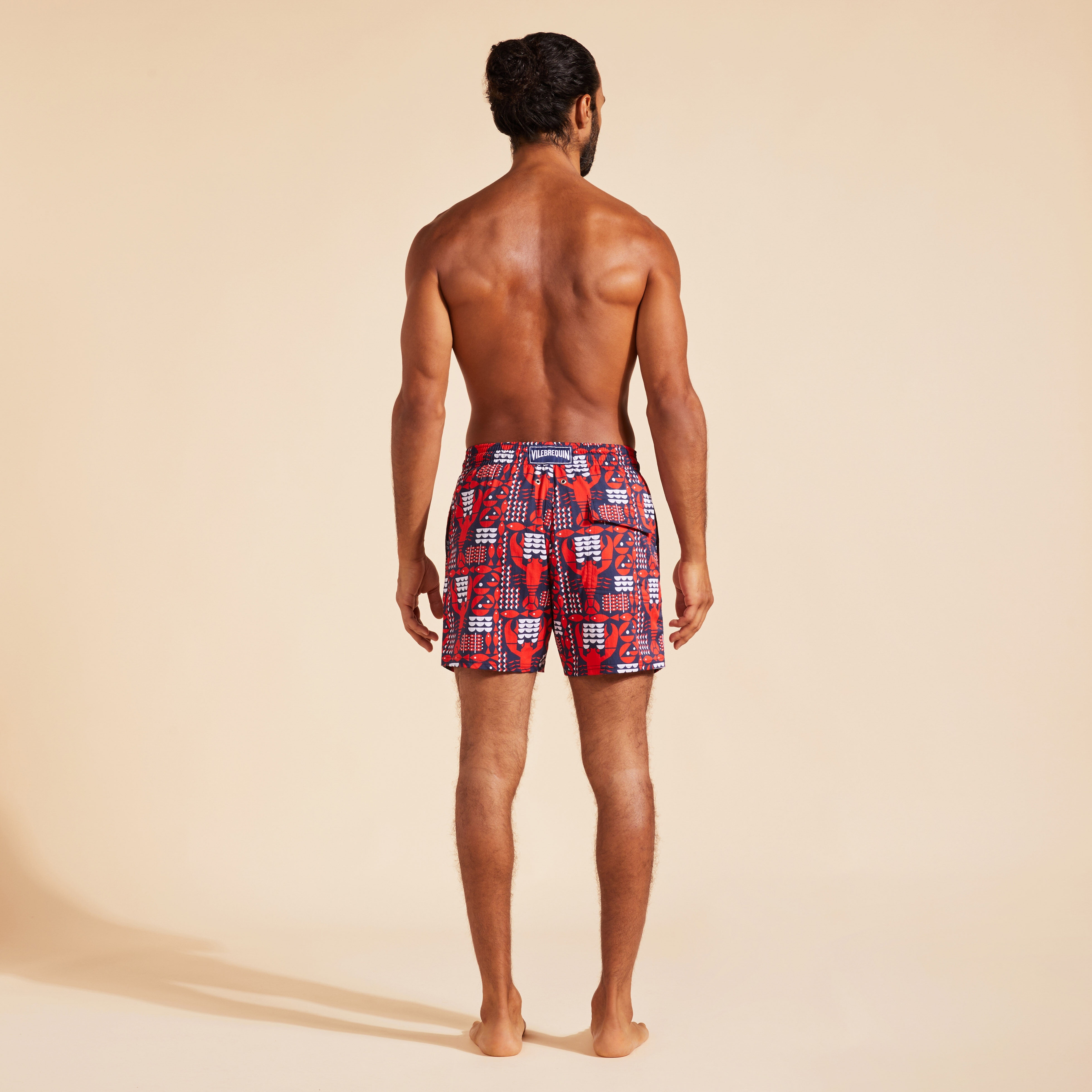 Men Stretch Swim Shorts Graphic Lobsters - 4