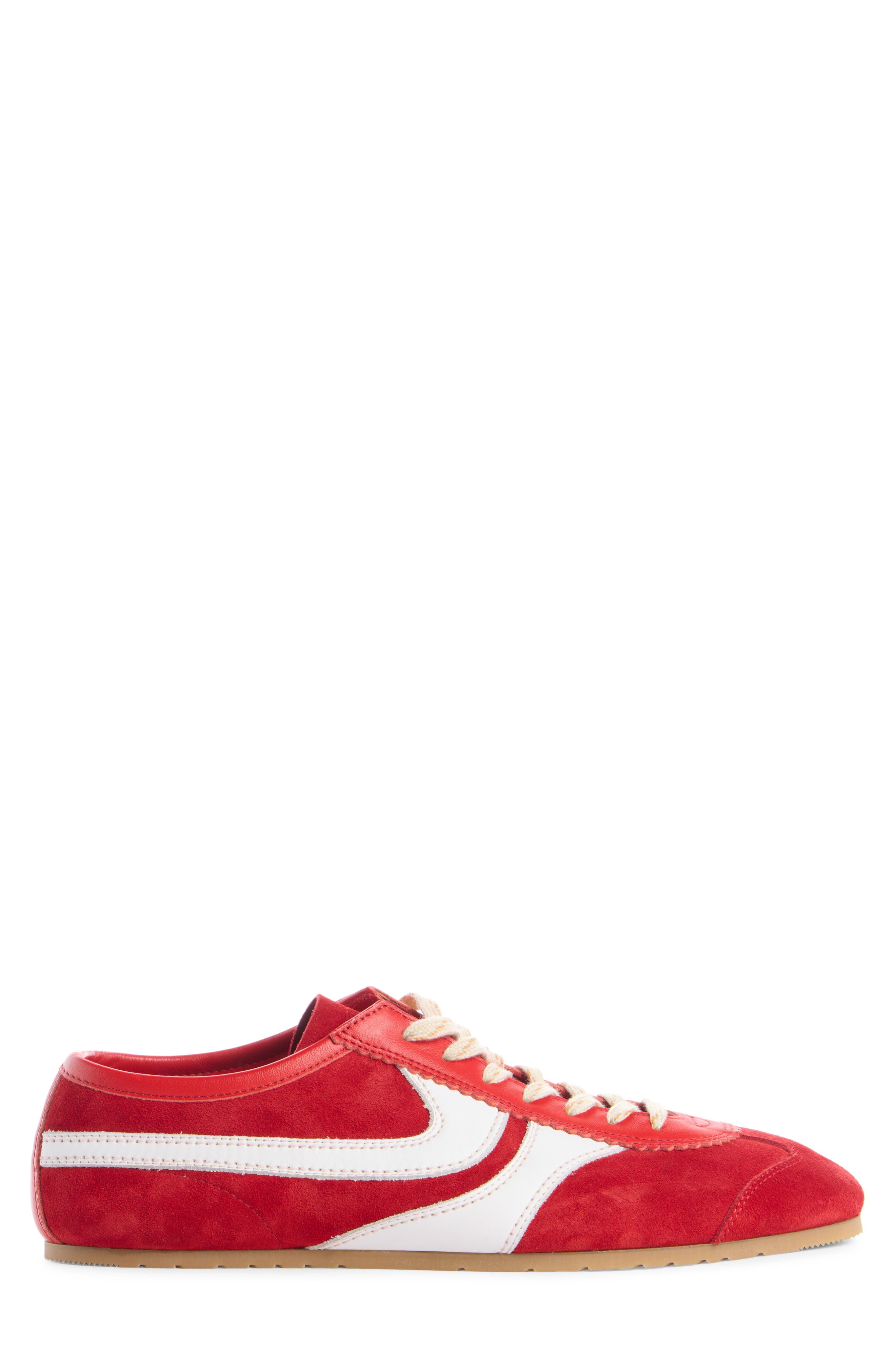 Dries Van Noten Suede Sneaker in Red at Nordstrom - 3