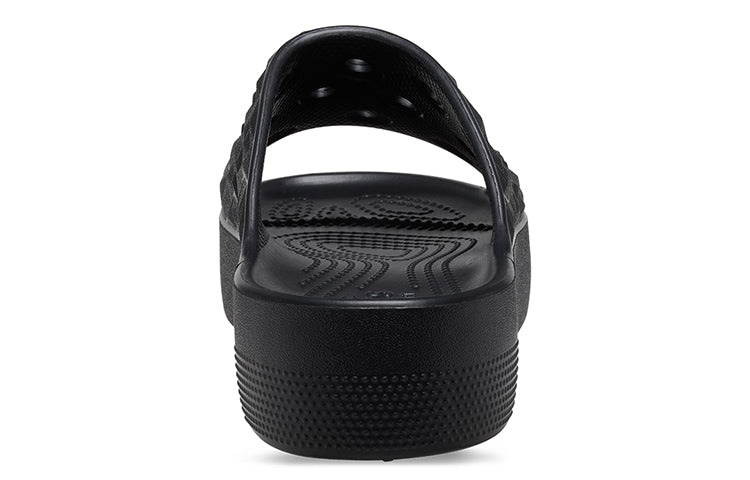 (WMNS) Crocs Classic Platform Slides 'Black' 209564-001 - 5