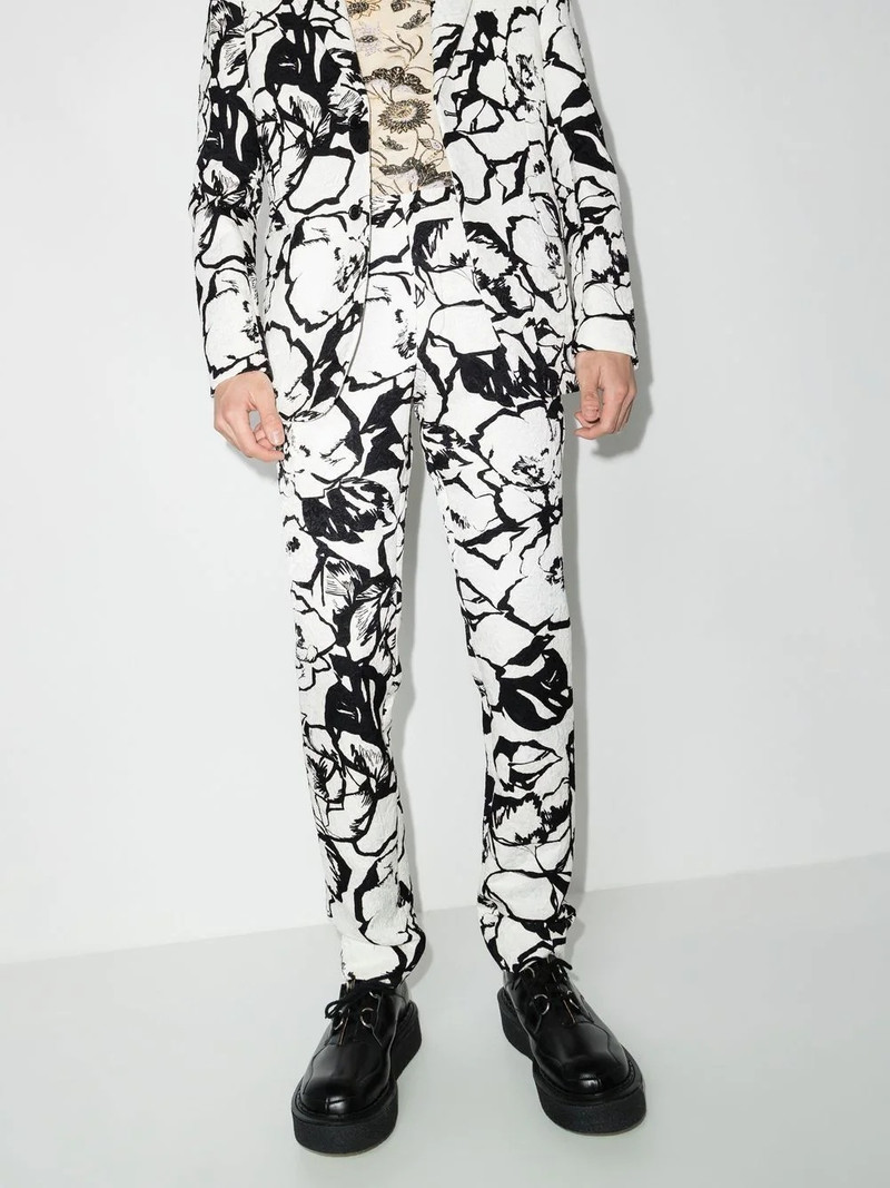 Comme des Garçons Homme Plus BROCADE TROUSERS outlook