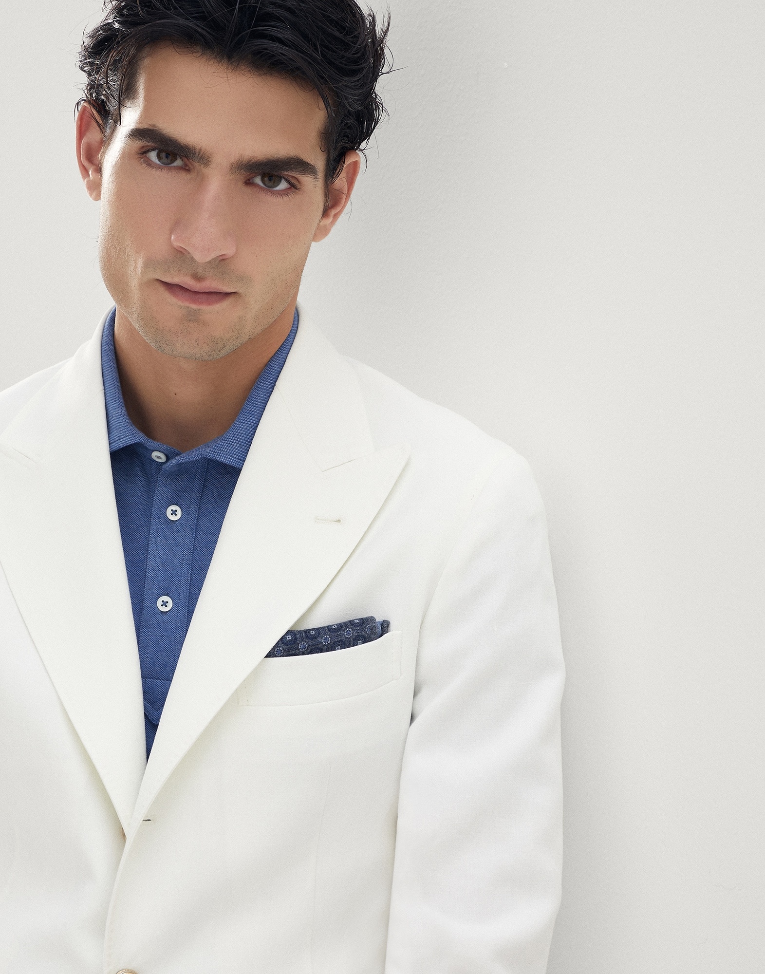Double face wool flannel pocket square - 3
