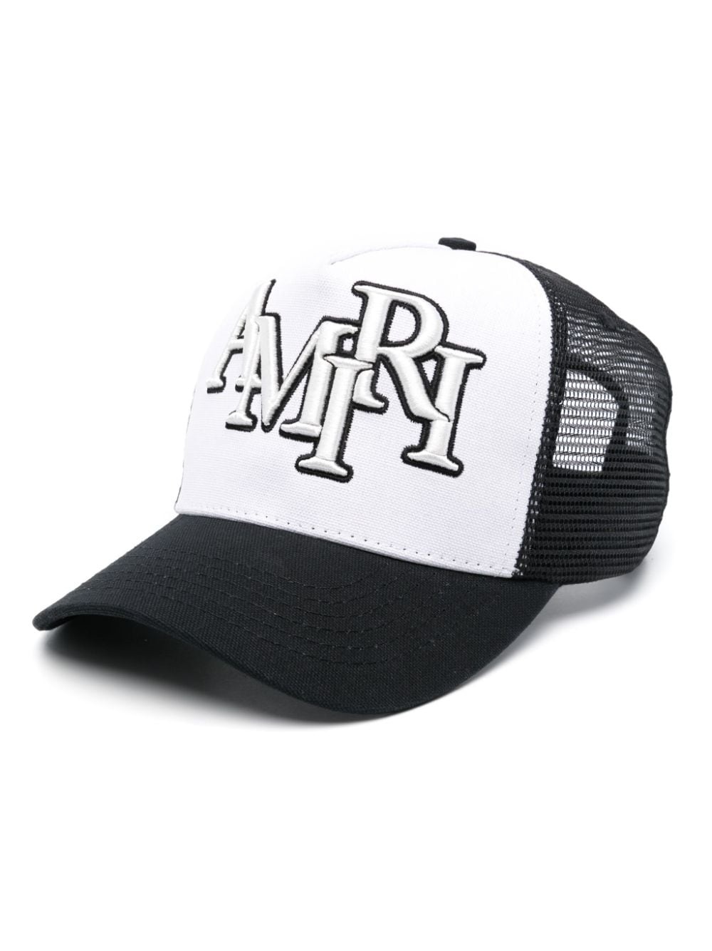 Staggered logo-embroidered cap - 1