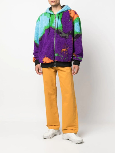 MSGM abstract-print hoodie outlook