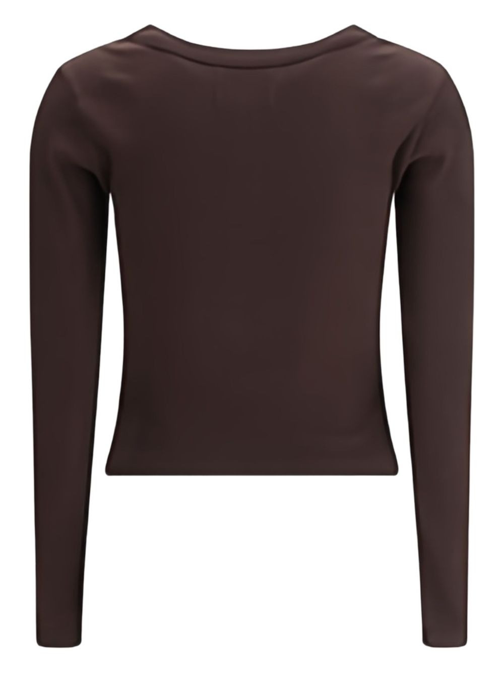 ribbed long-sleeve top - 2