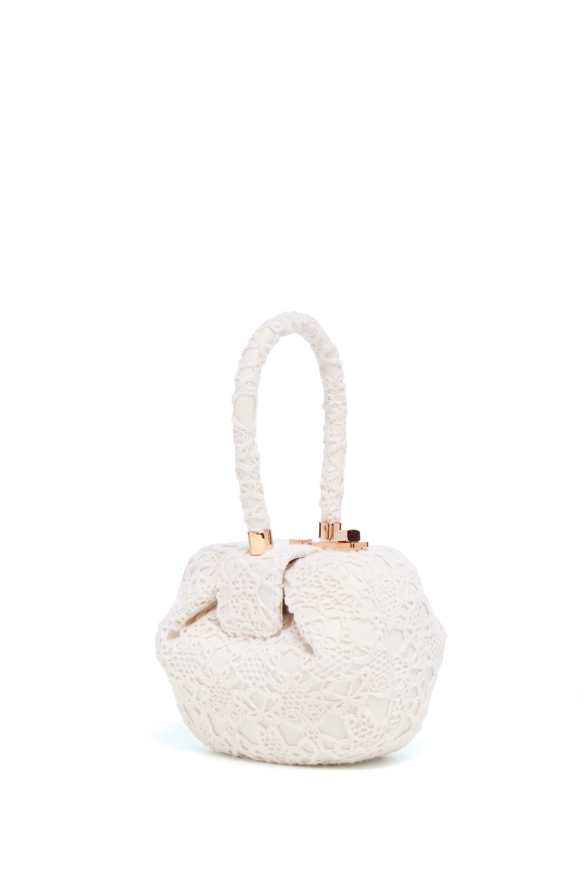 Demi Bag in Ivory Cashmere Lace - 1
