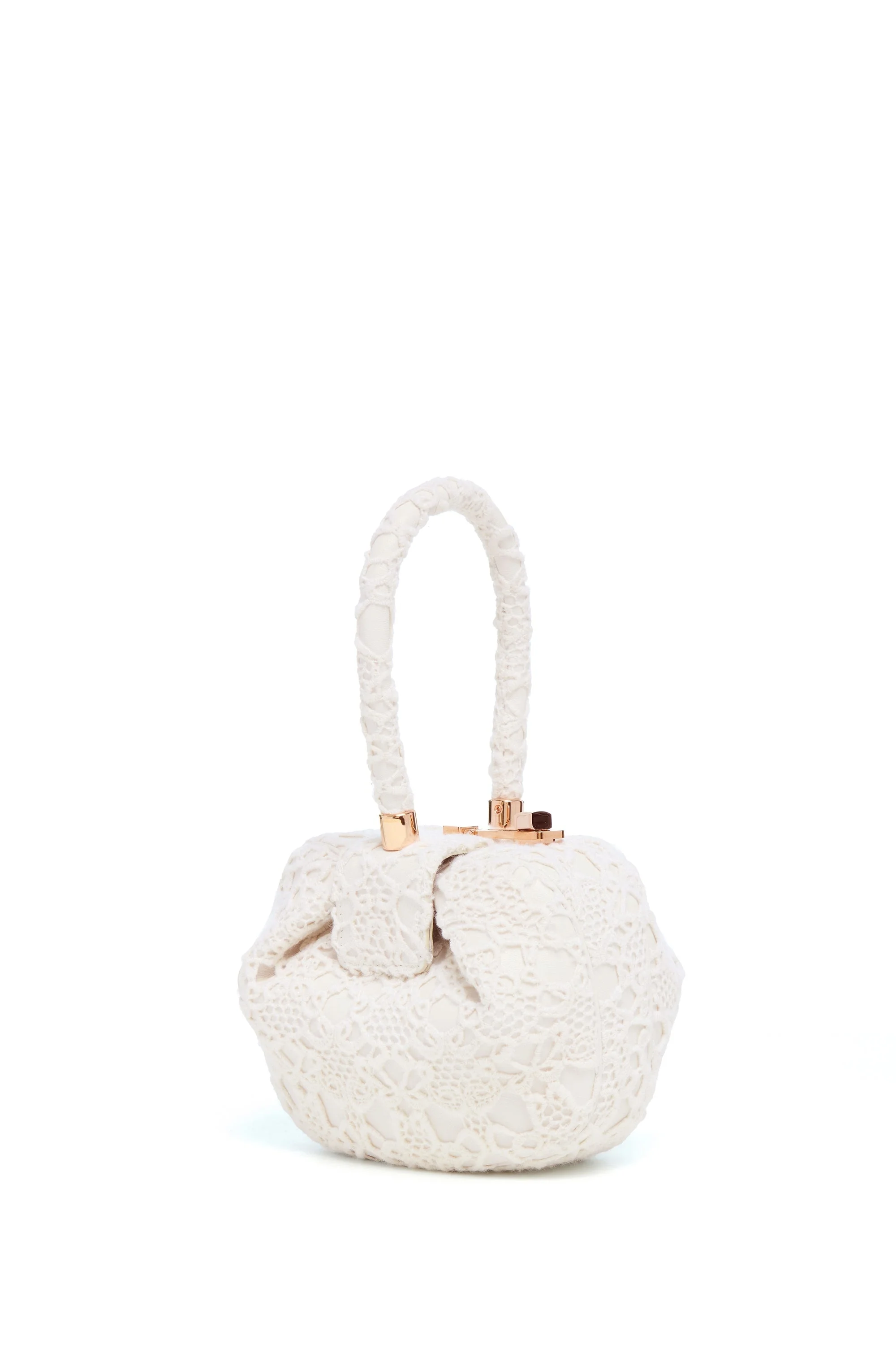 Demi Bag in Ivory Cashmere Lace - 1