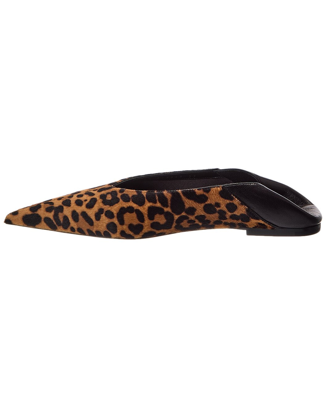 Saint Laurent Kamari Haircalf & Leather Flat - 2
