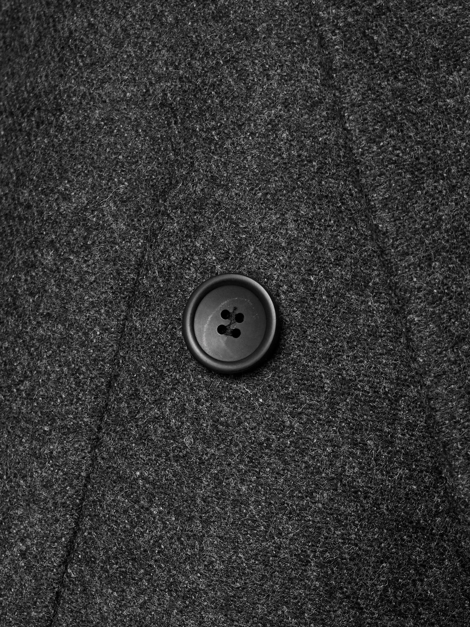 Irene double-breasted wool-felt coat Gray - 5