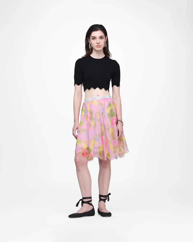 Marc Jacobs BLURRED FLORAL CHIFFON SKIRT outlook