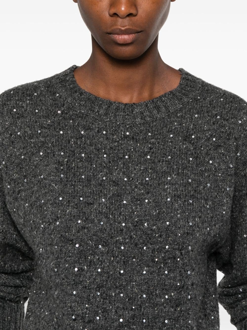 crystal-embellished sweater - 5