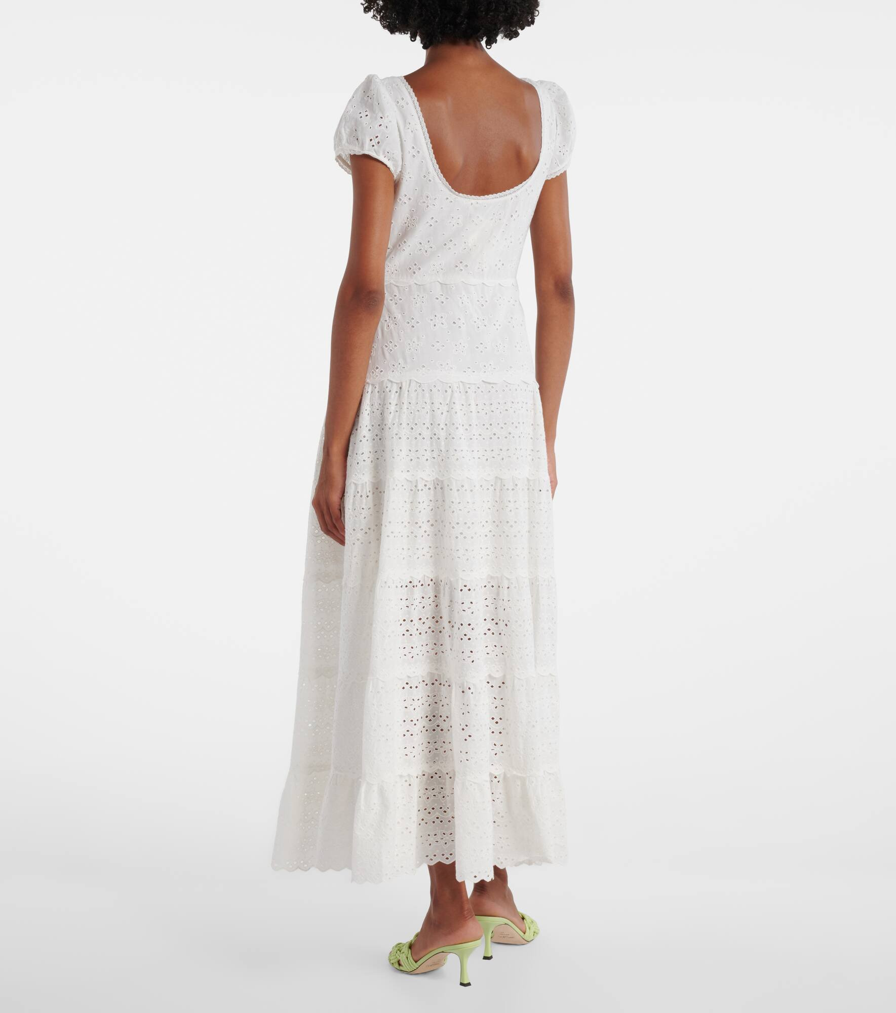 Remi broderie anglaise cotton midi dress - 3