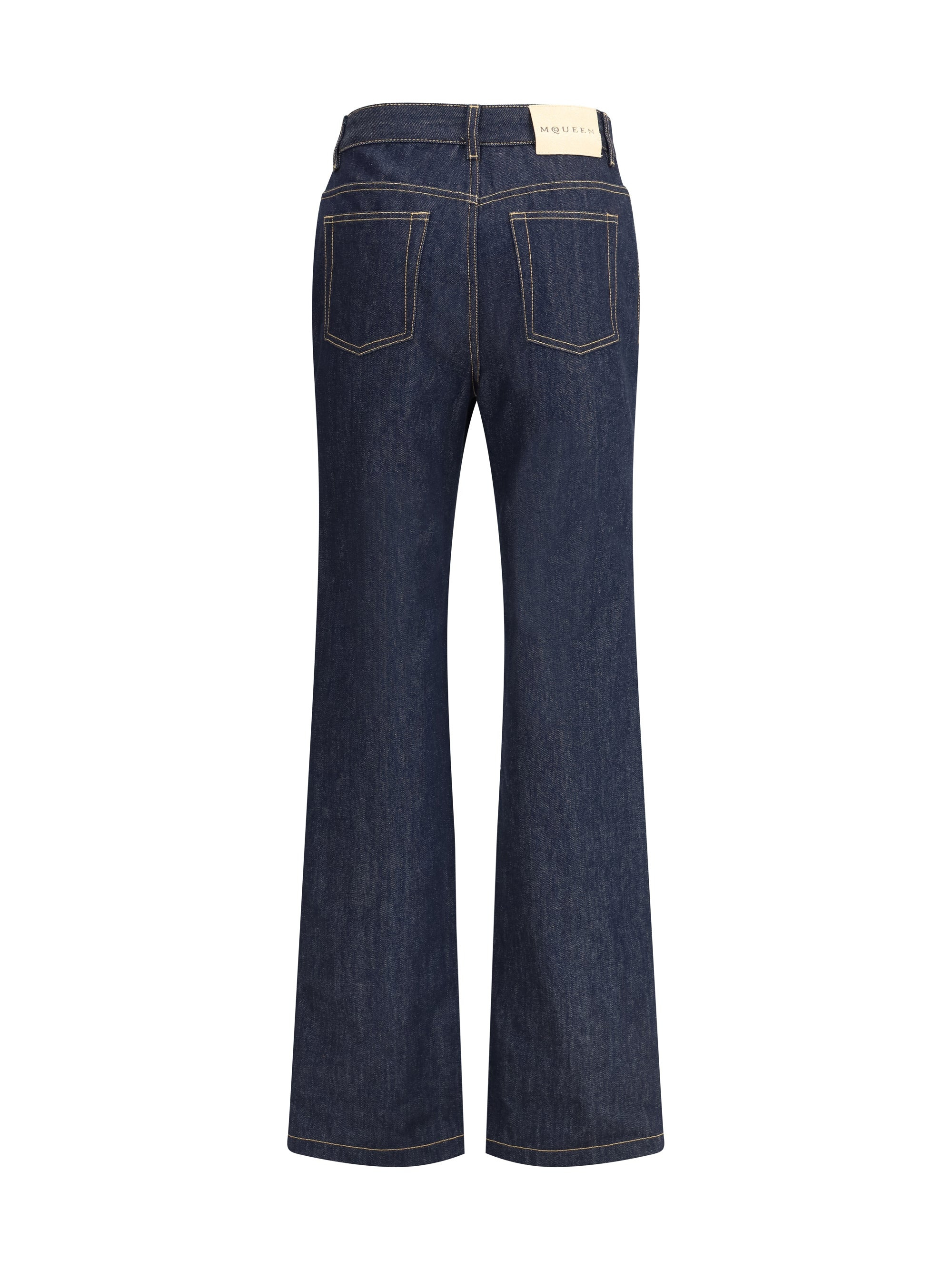 Alexander Mcqueen Women Denim Jeans Feature A Straight Leg - 2