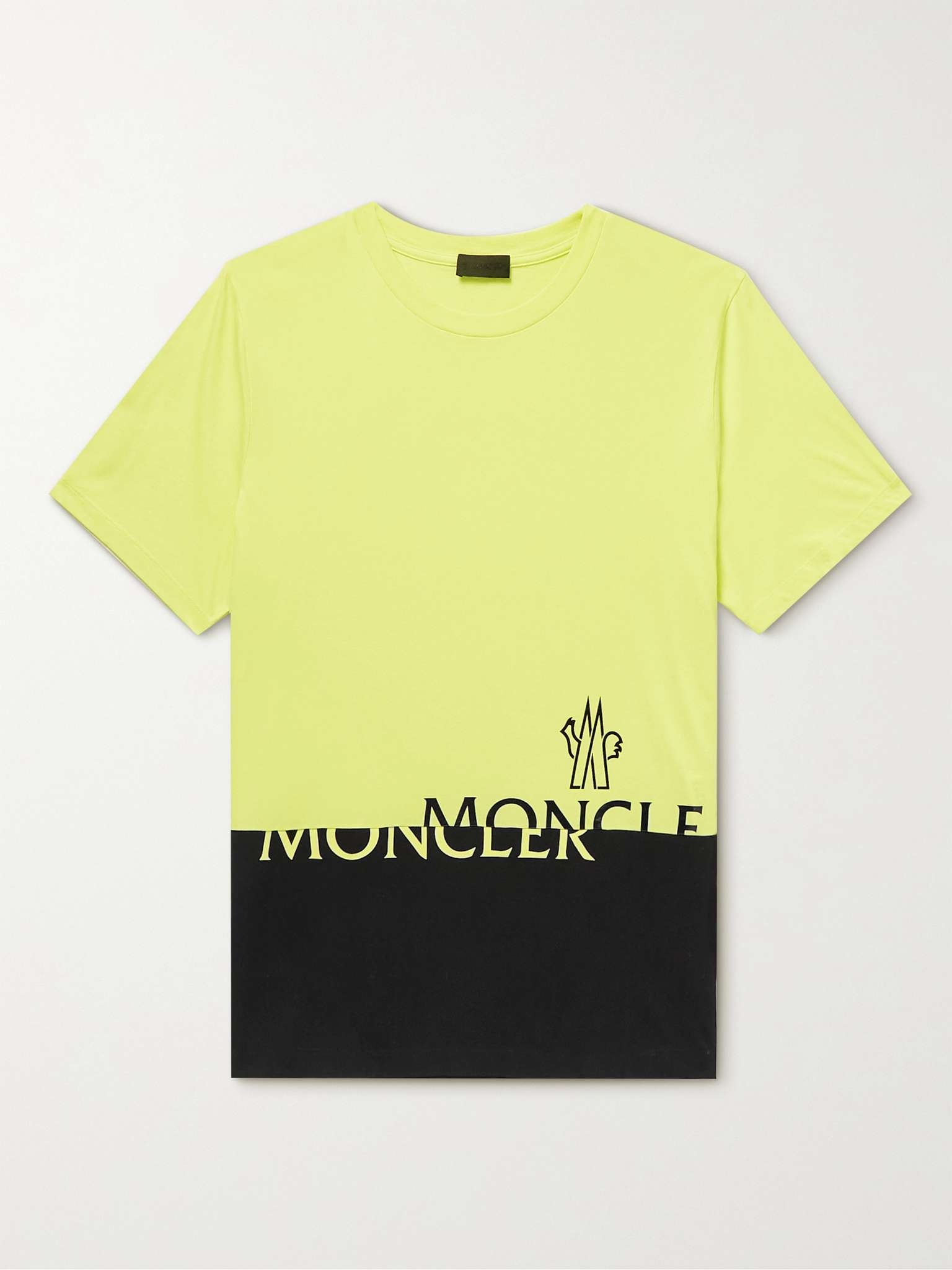 Logo-Print Colour-Block Cotton-Jersey T-Shirt - 1