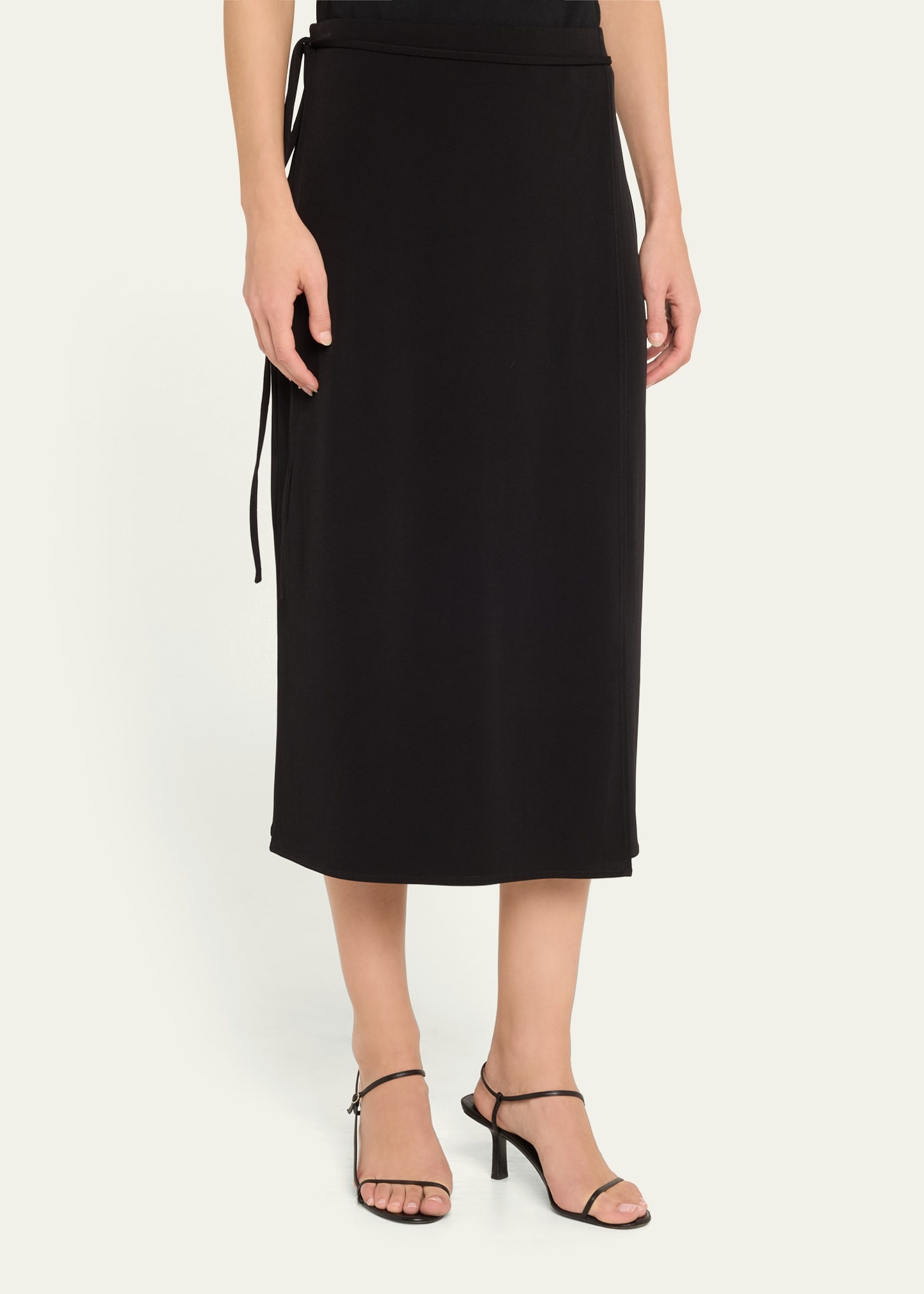 Midi Tie Wrap Skirt - 4