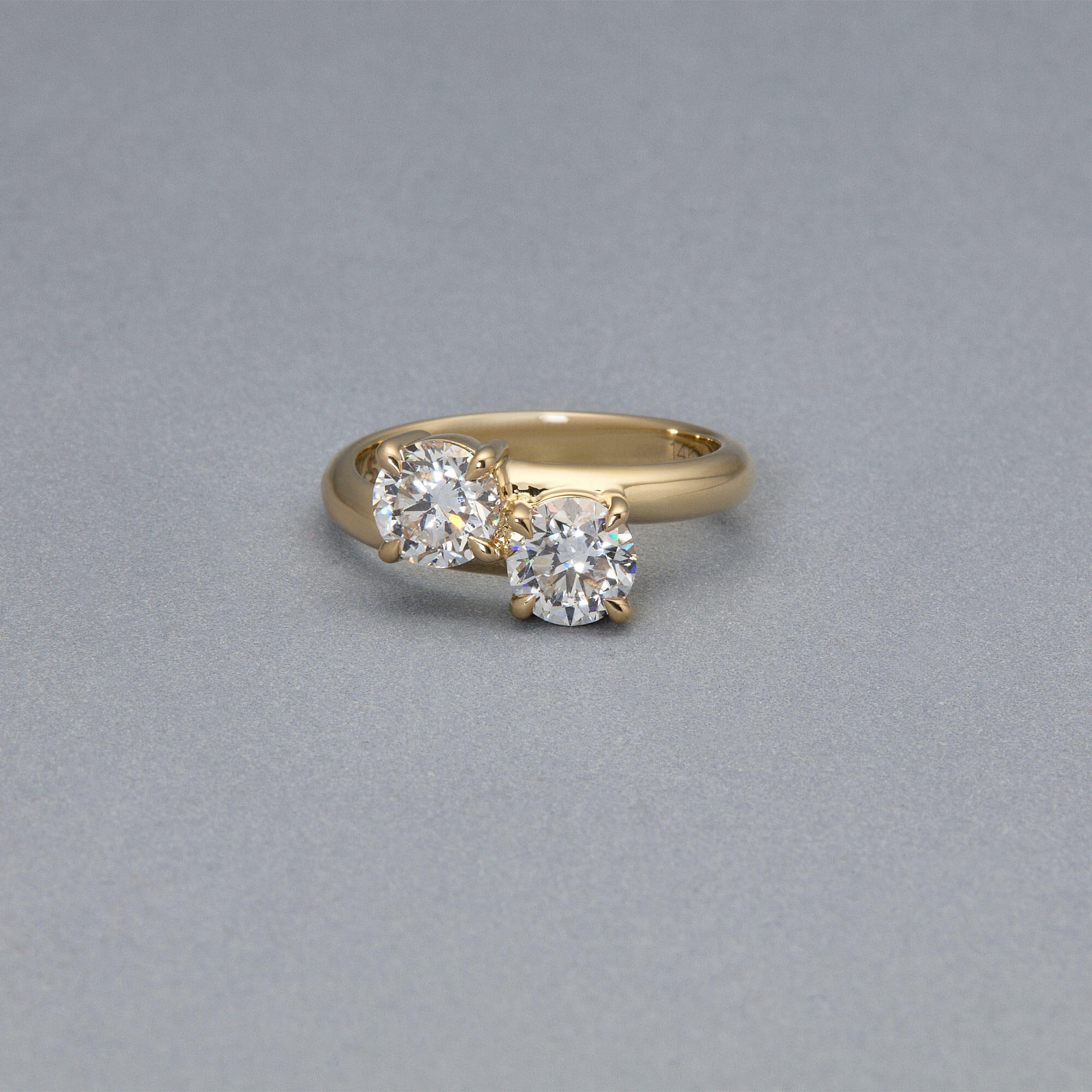 LAB-Created Diamond Moi Et Toi Ring - 4