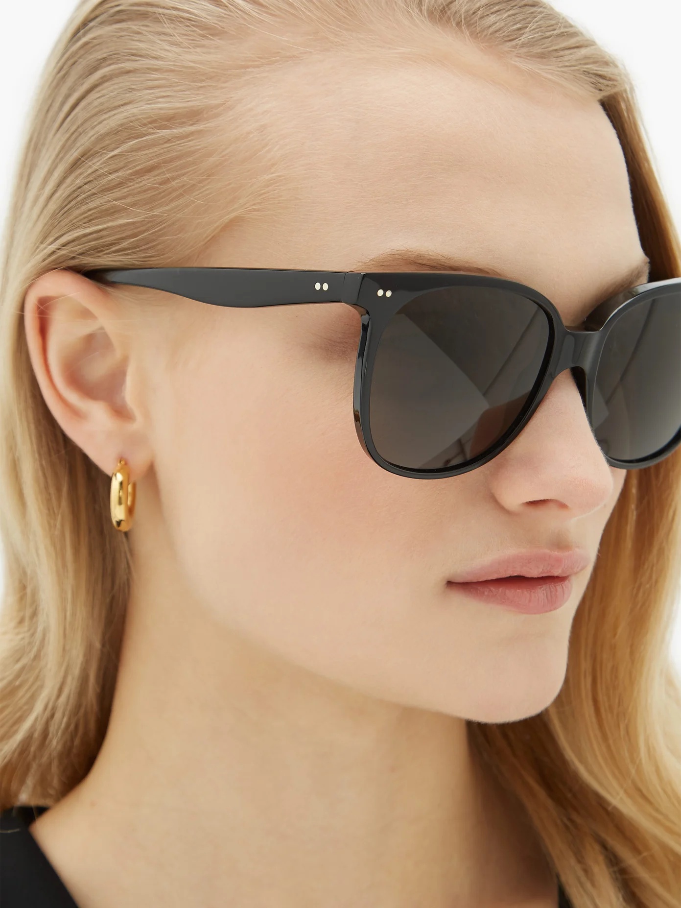 Round acetate sunglasses - 3