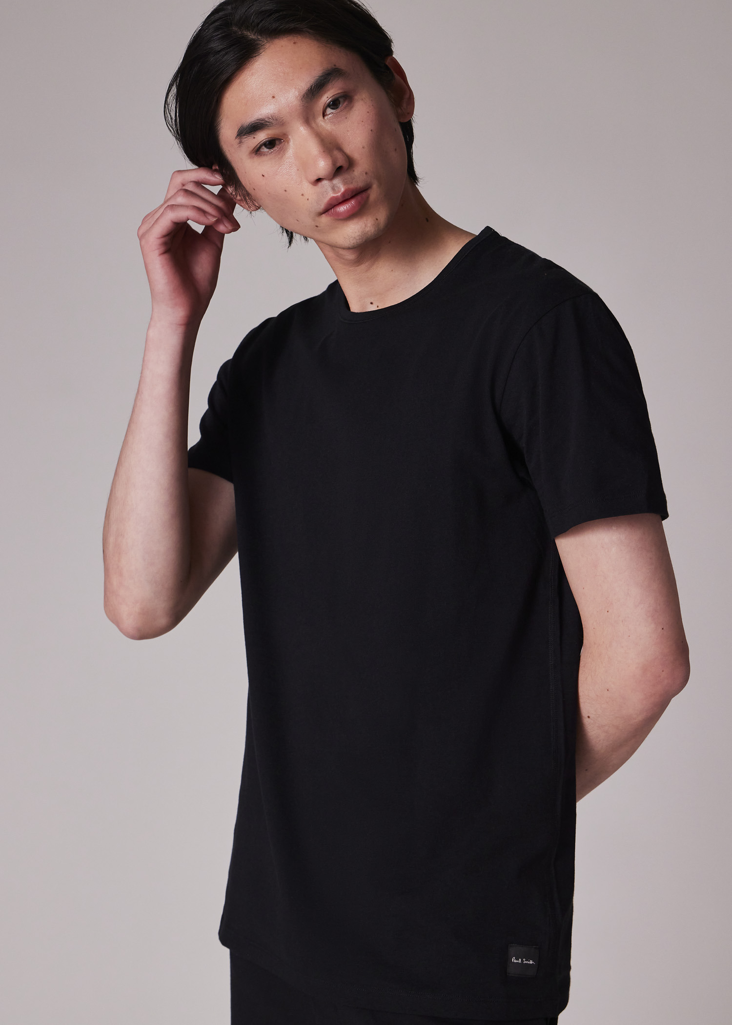 Black Cotton Lounge T-Shirt - 5