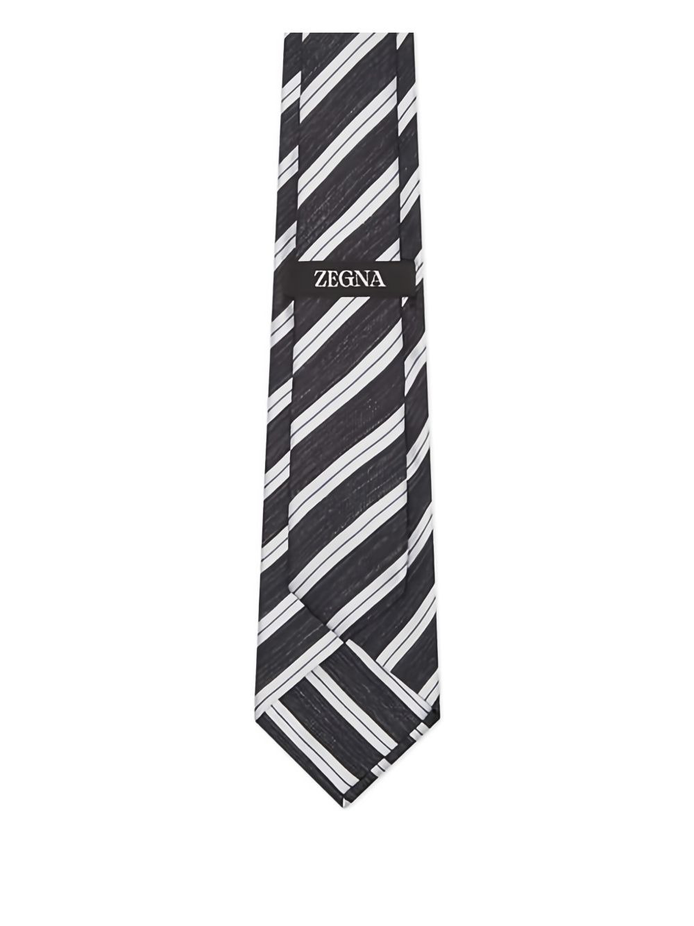 diagonal-striped silk tie - 2