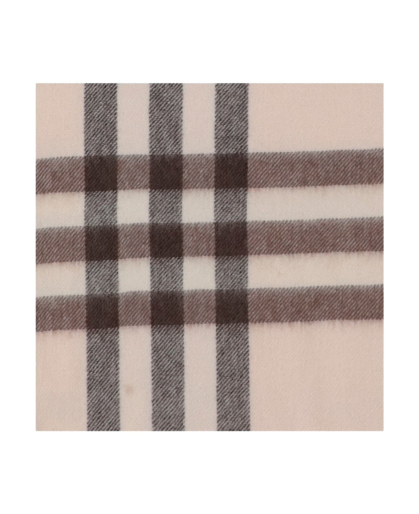 Cashmere Scarf With Check Pattern - 2