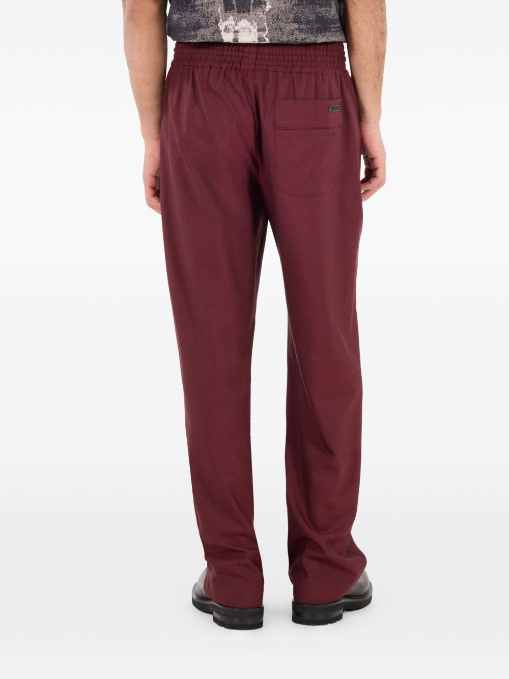 virgin wool loose-fit trousers - 3